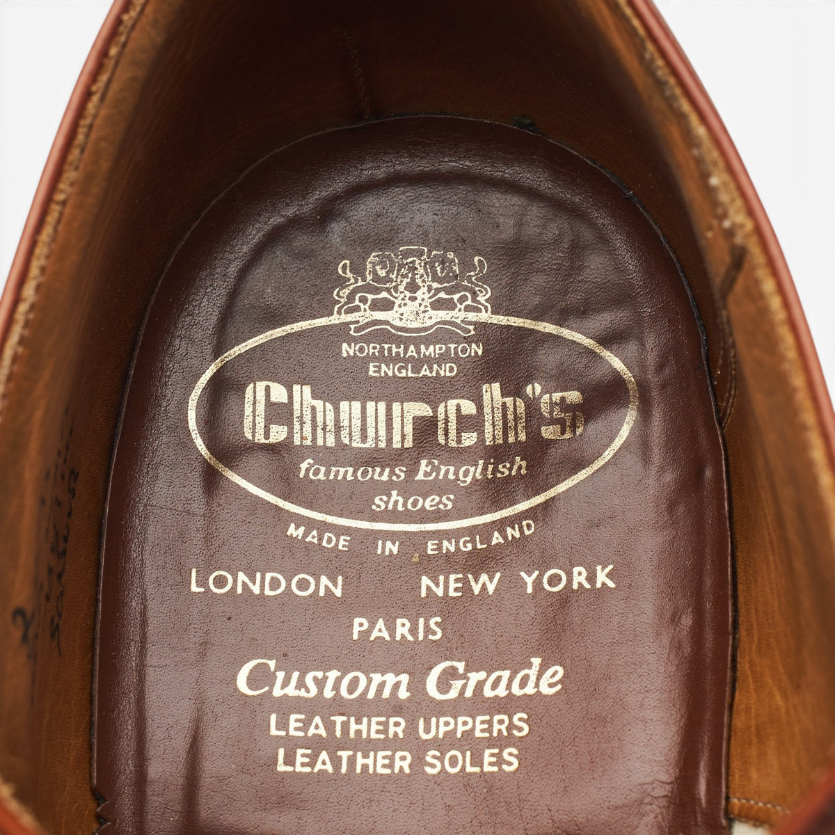 'Balfour' Tan Brown Leather Oxford Brogues UK 8 G