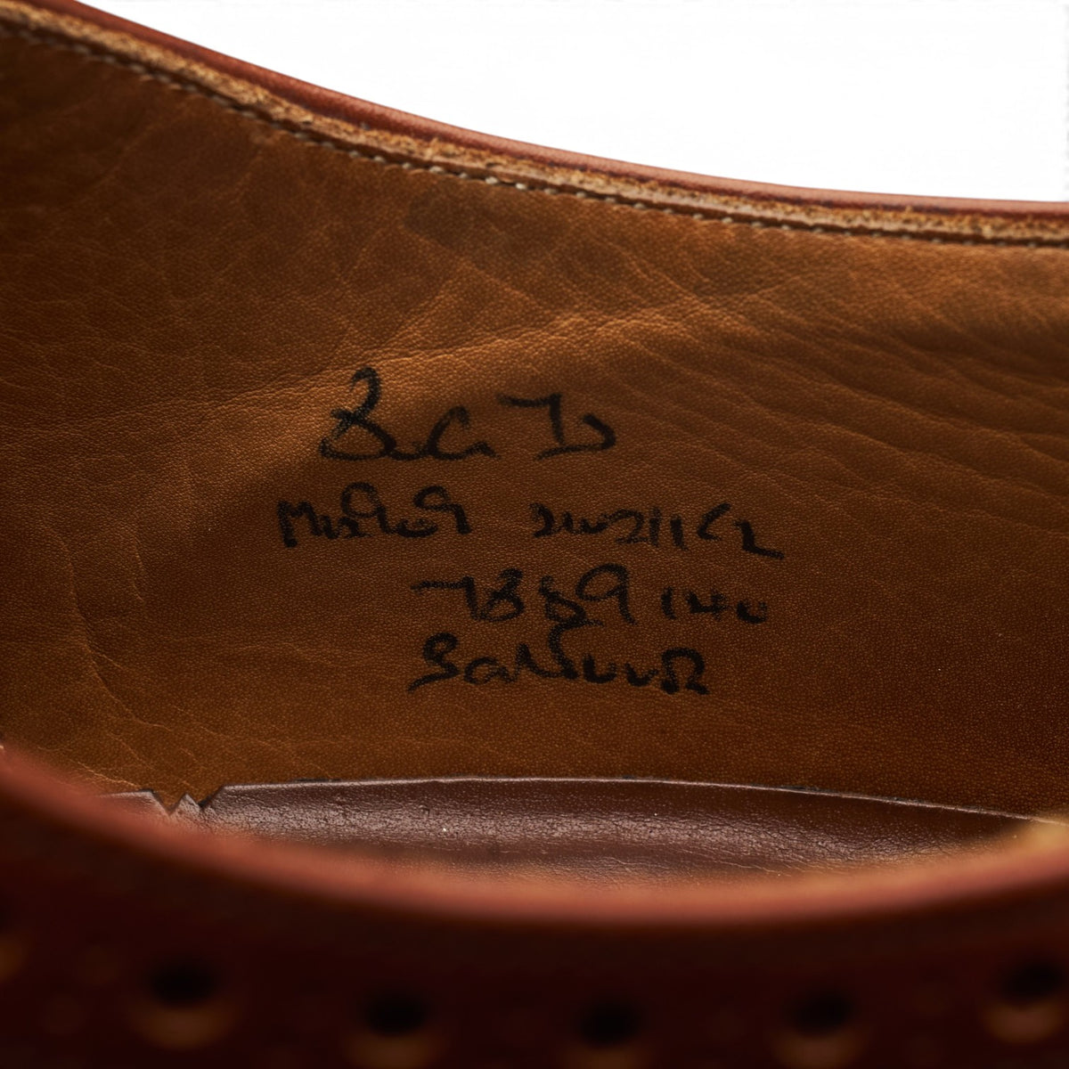 'Balfour' Tan Brown Leather Oxford Brogues UK 8 G