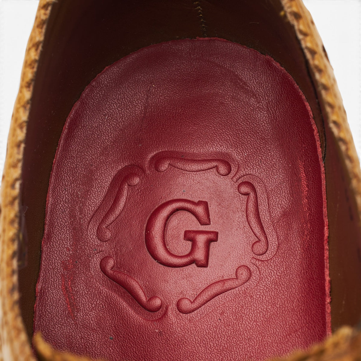 'Archie' Tan Brown Leather Derby Brogues UK 6.5 G