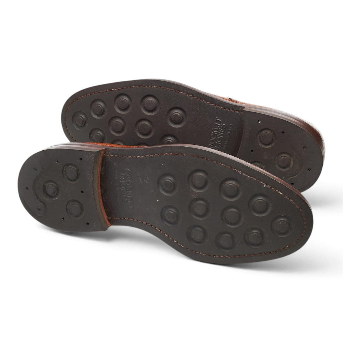 'Grasmere' Tan Brown Grain Leather Derby UK 7.5 E