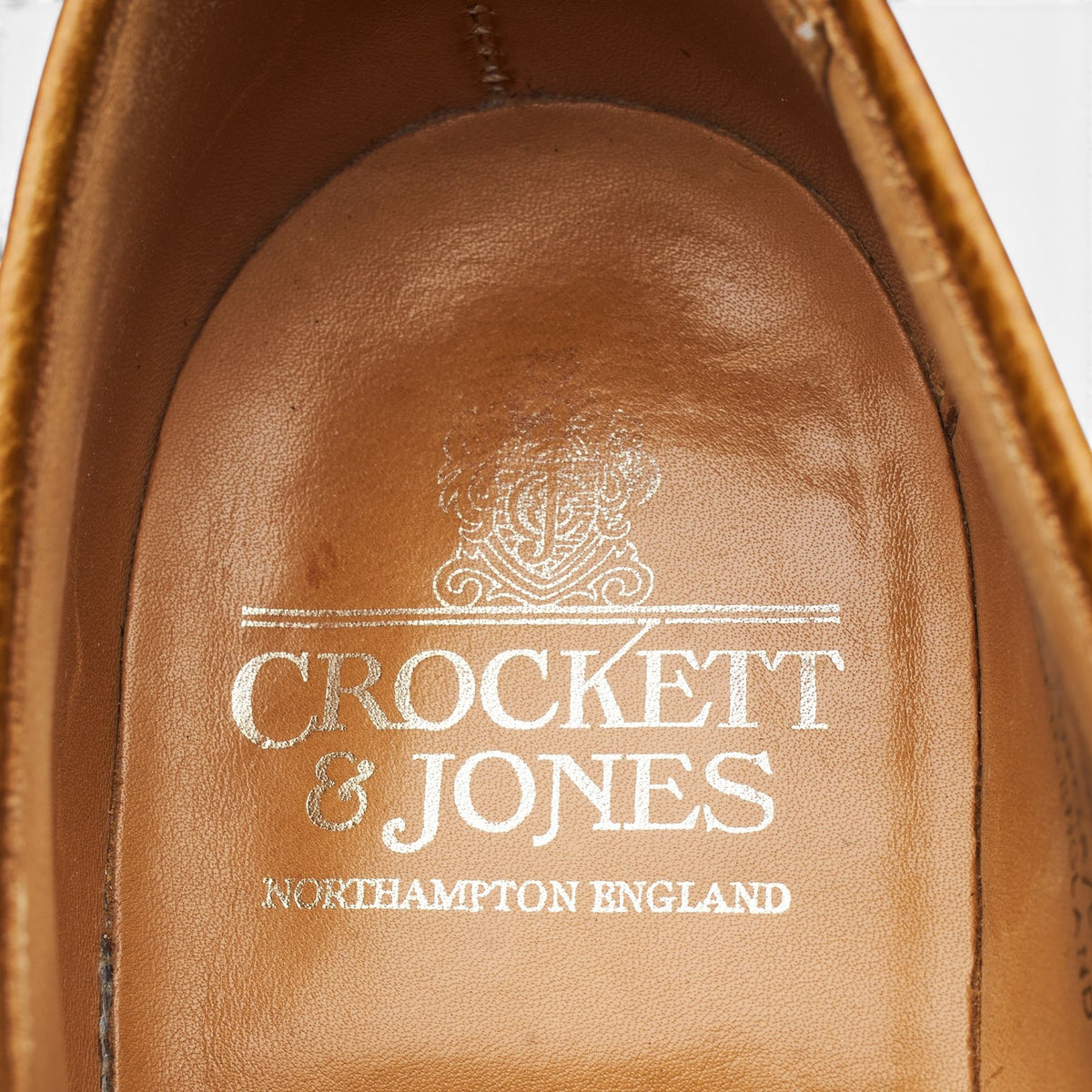'Grasmere' Tan Brown Grain Leather Derby UK 7.5 E