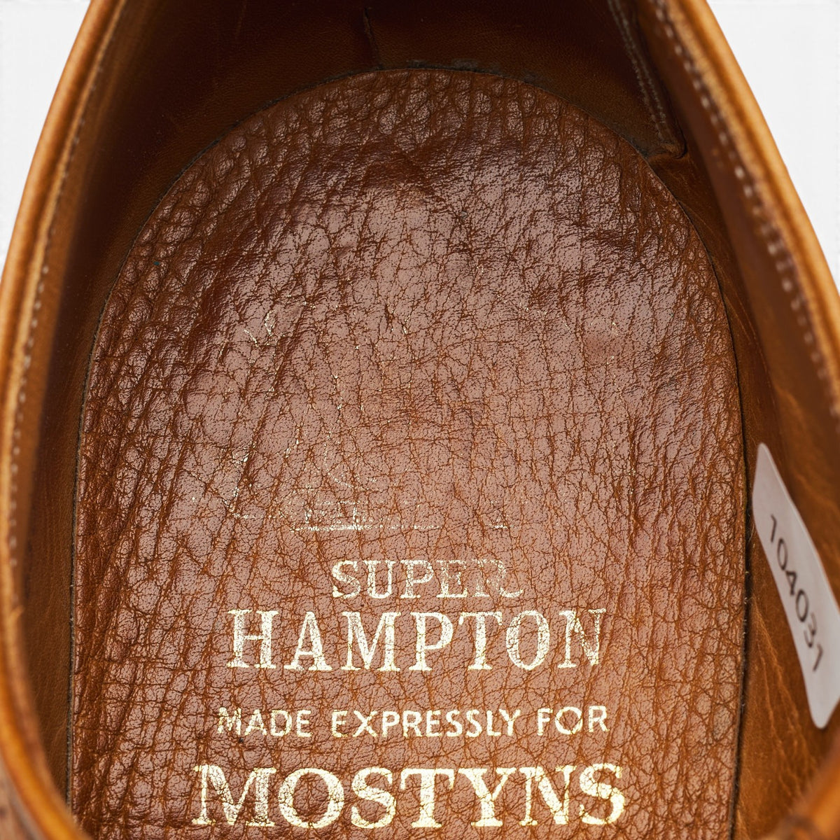 'Granada' Tan Brown Grain Leather Derby Brogues UK 7.5 EE