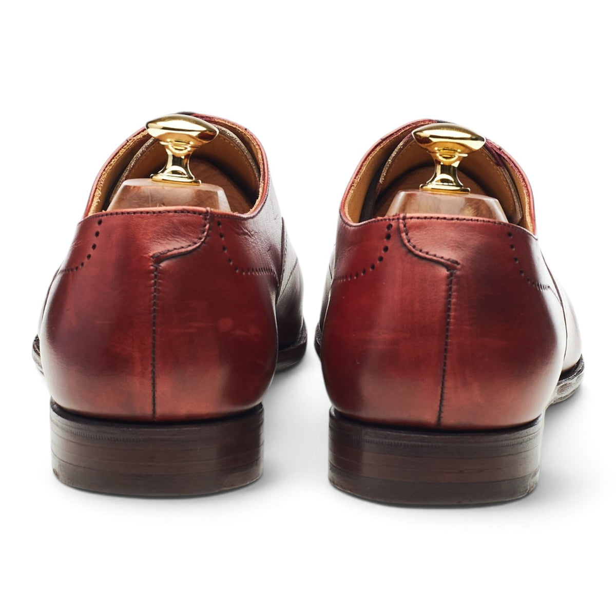 'Weybridge' Burgundy Leather Oxford Brogues UK 10 E