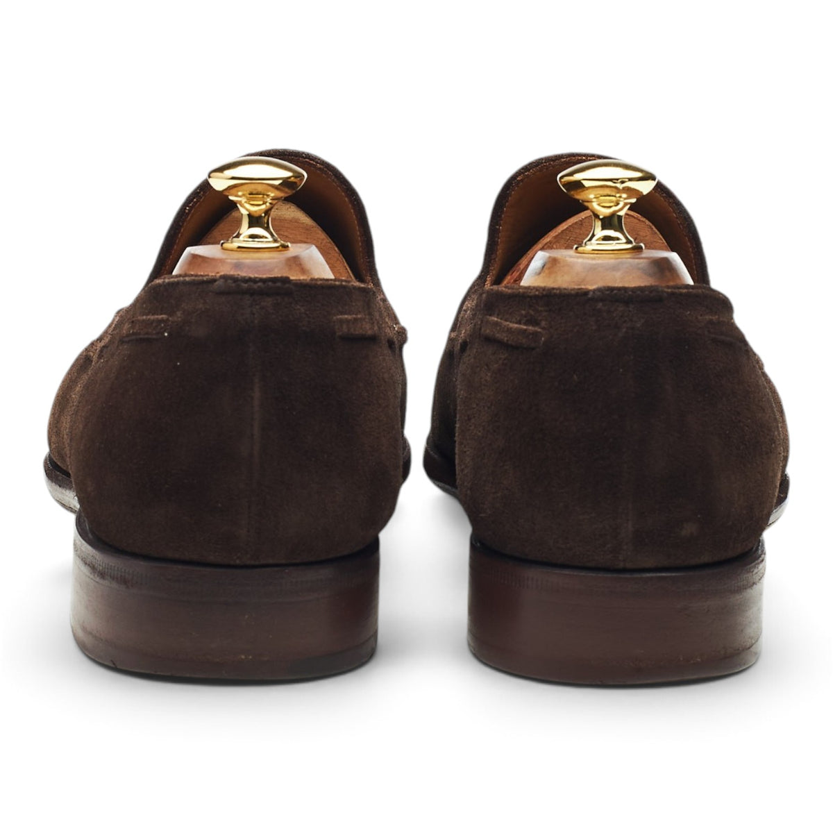 '144 Artista' Dark Brown Suede Tassel Loafers UK 10.5