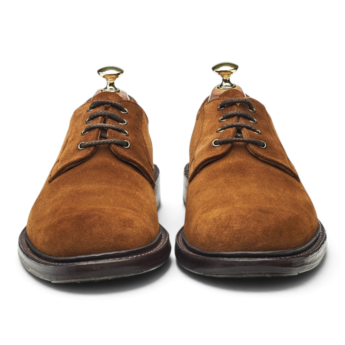 'August' Snuff Brown Suede Derby UK 8