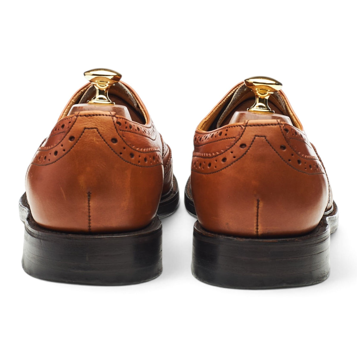 Vintage 'Lydney' Tan Brown Leather Oxford Brogues UK 10 F