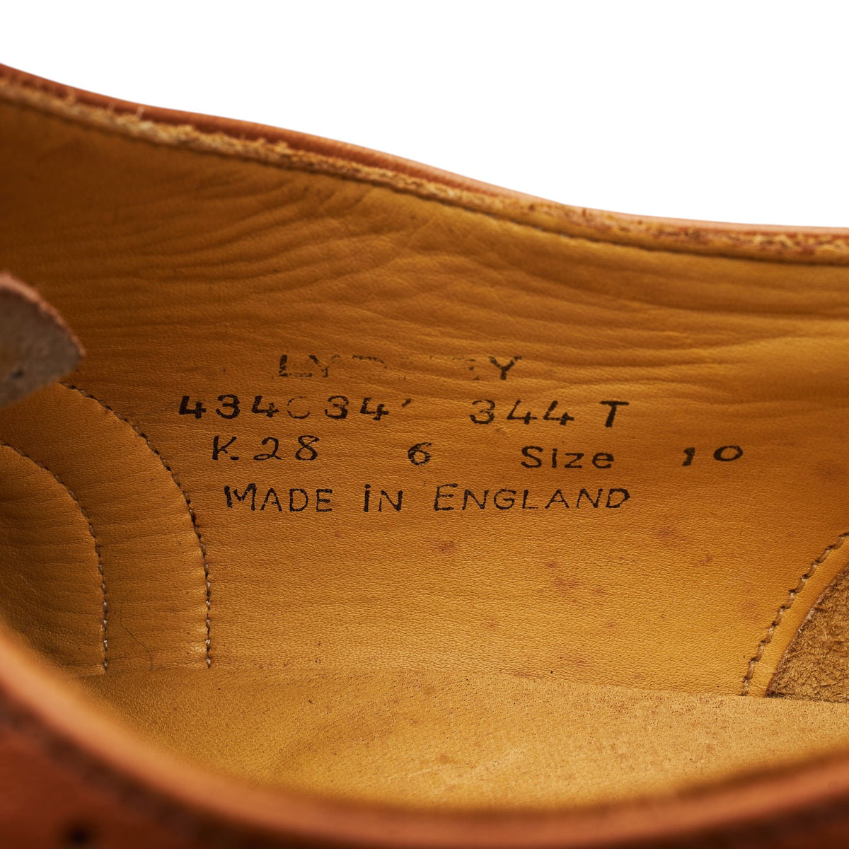 Vintage 'Lydney' Tan Brown Leather Oxford Brogues UK 10 F