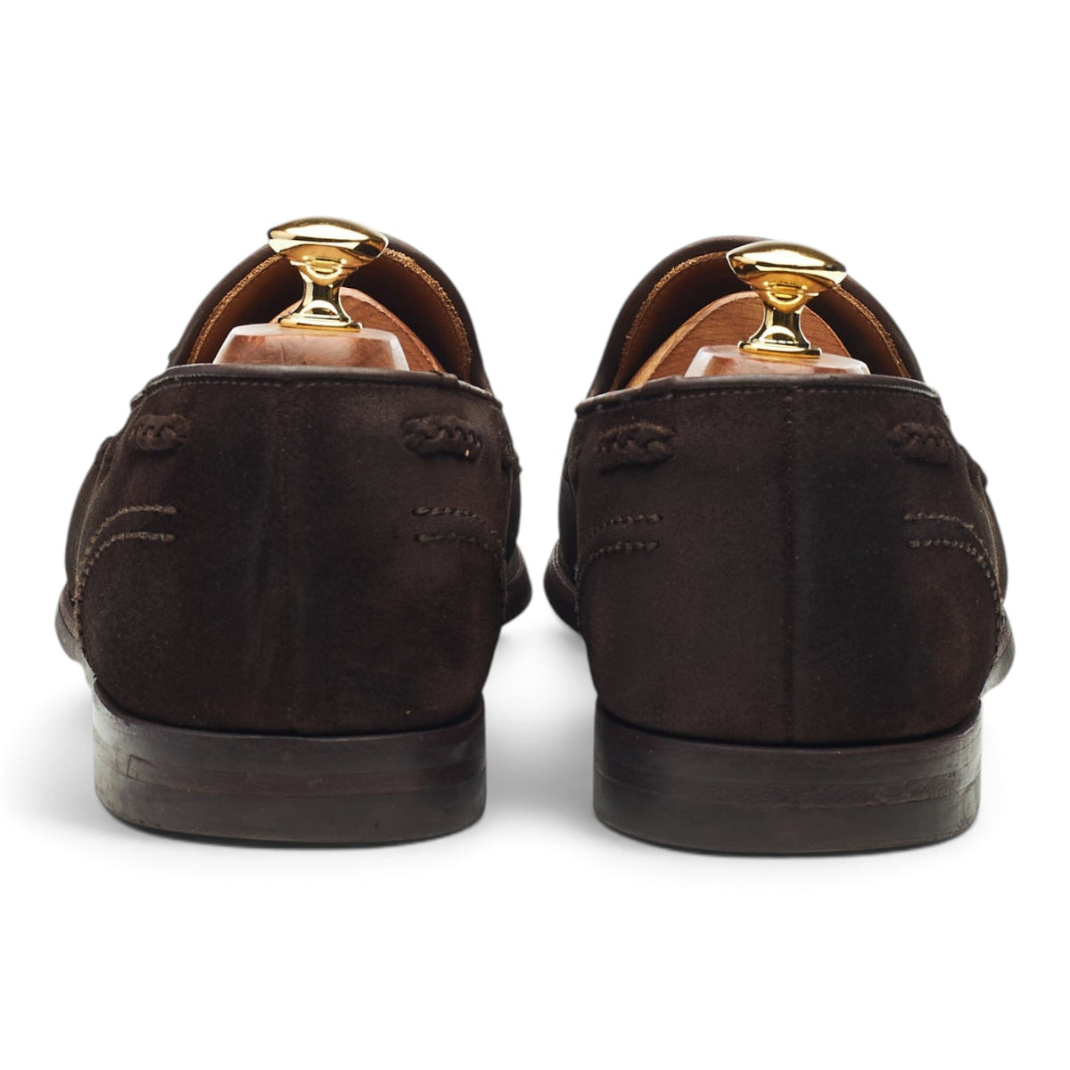 'Studridge' Dark Brown Suede Tassel Loafers UK 10.5 E