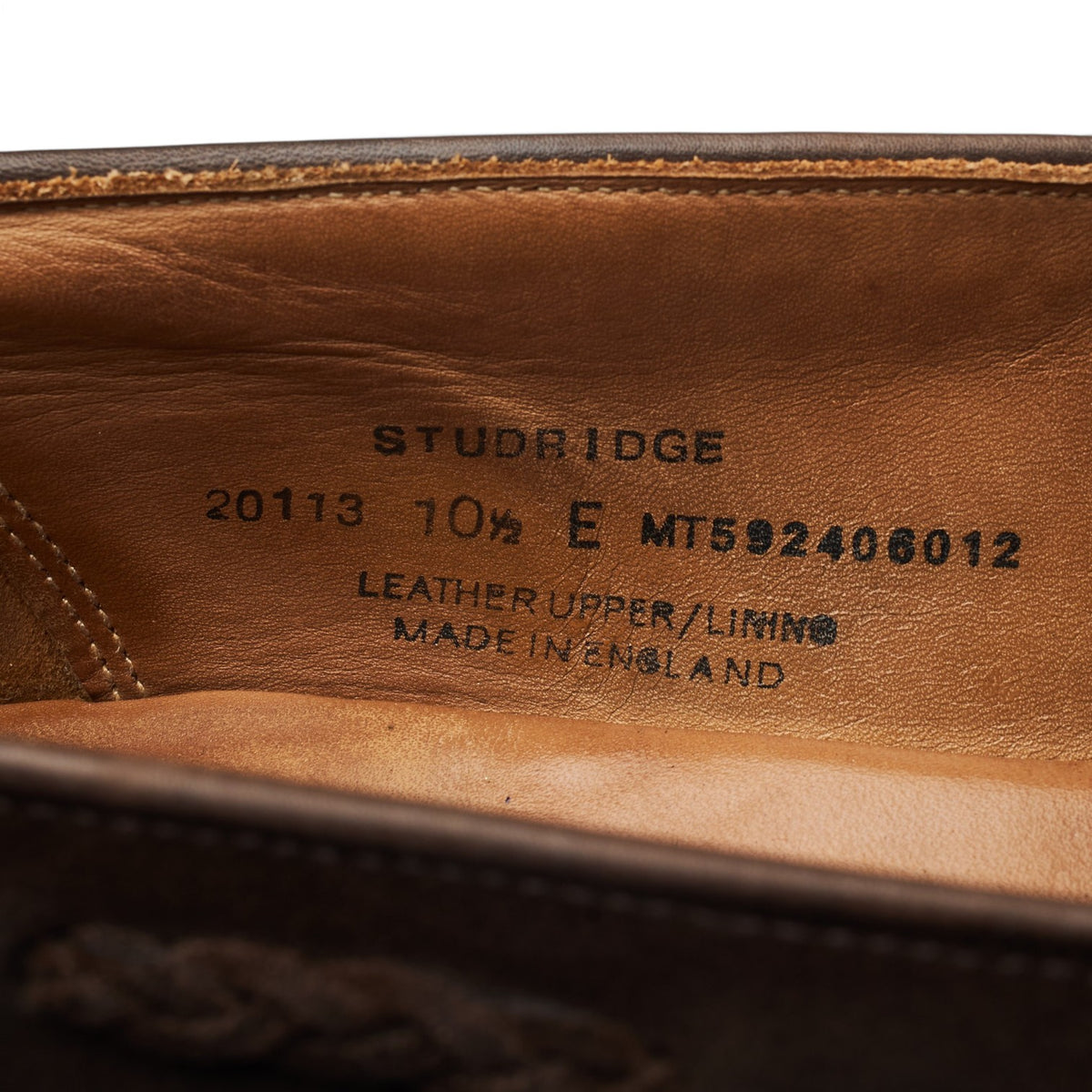 'Studridge' Dark Brown Suede Tassel Loafers UK 10.5 E