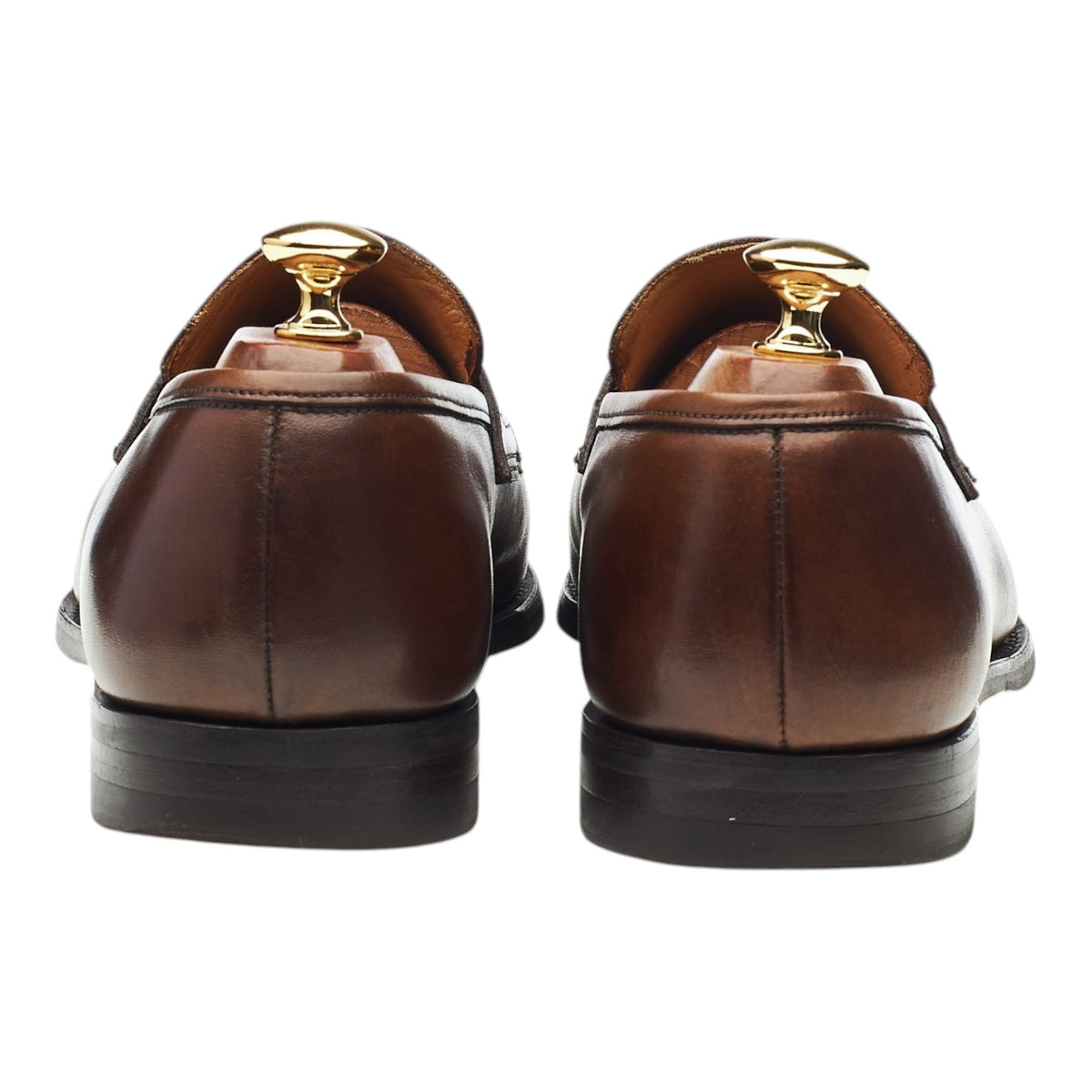 'Sydney' Brown Leather Loafers UK 9.5 E