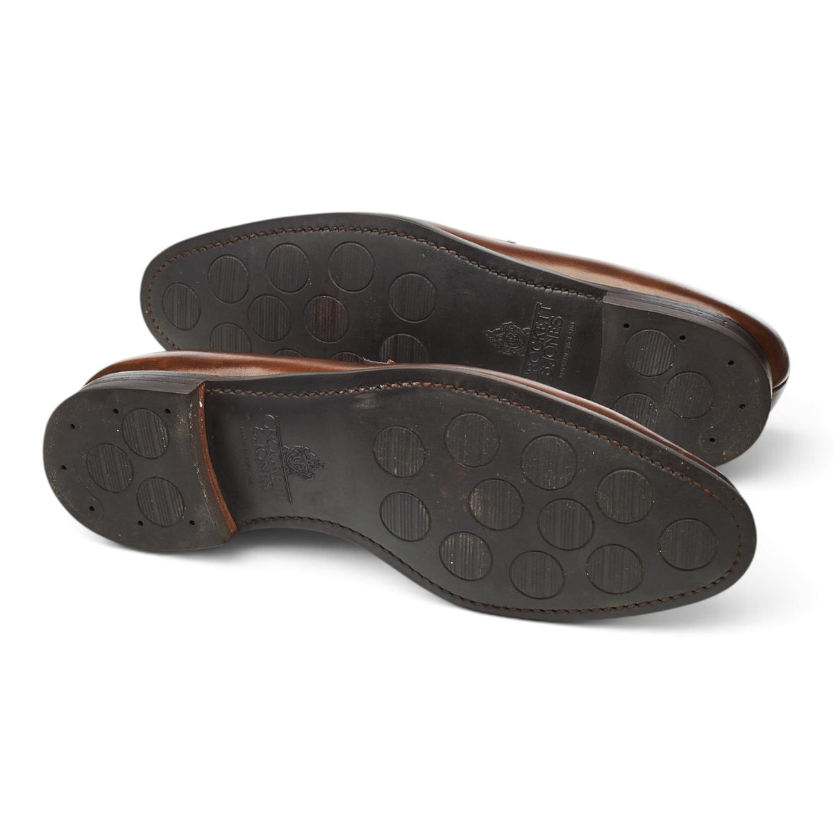 'Sydney' Brown Leather Loafers UK 9.5 E