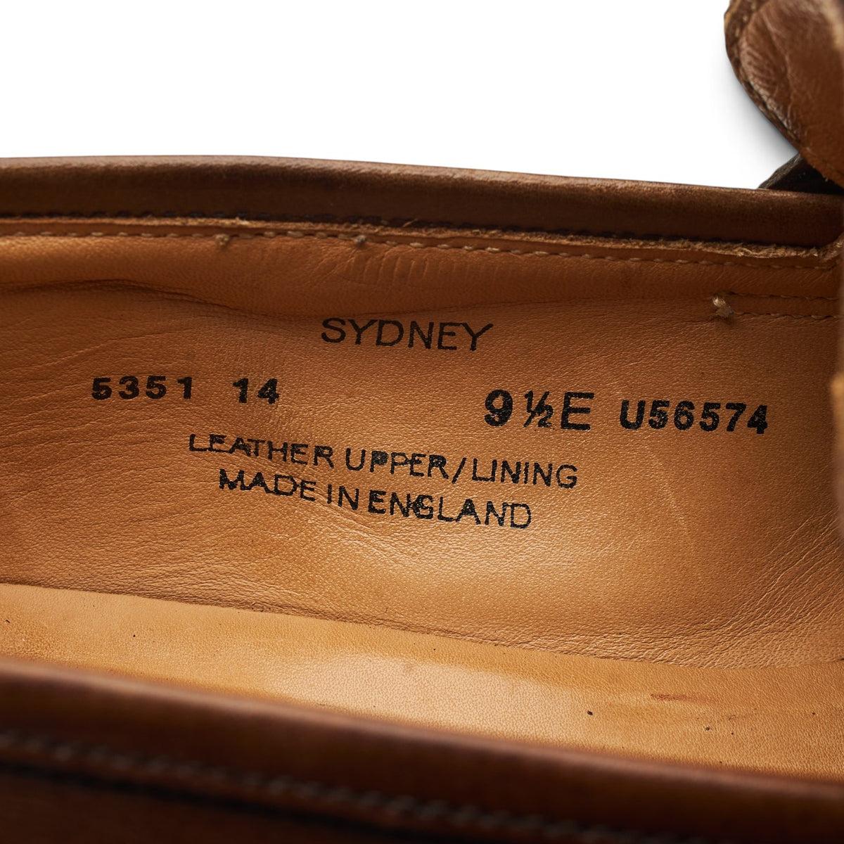 'Sydney' Brown Leather Loafers UK 9.5 E