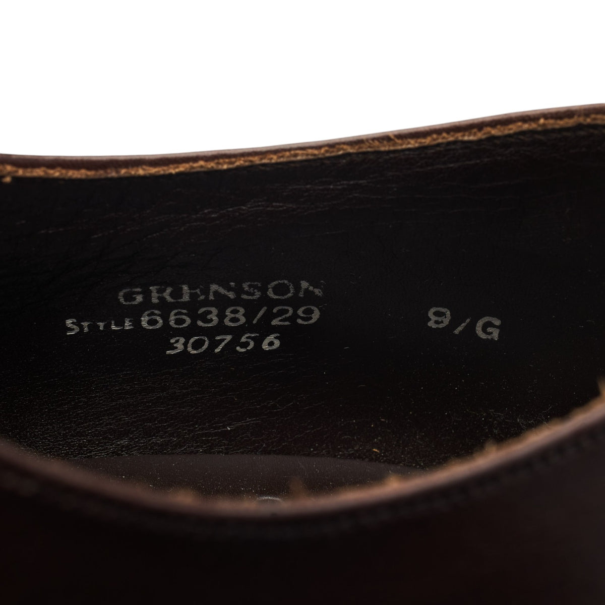 Dark Brown Leather Derby UK 9 G