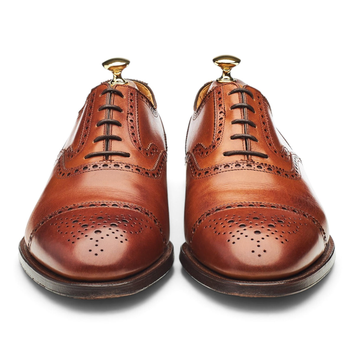 Gordon Scott 'Broker' Tan Brown Leather Oxford Brogues UK 9 FF