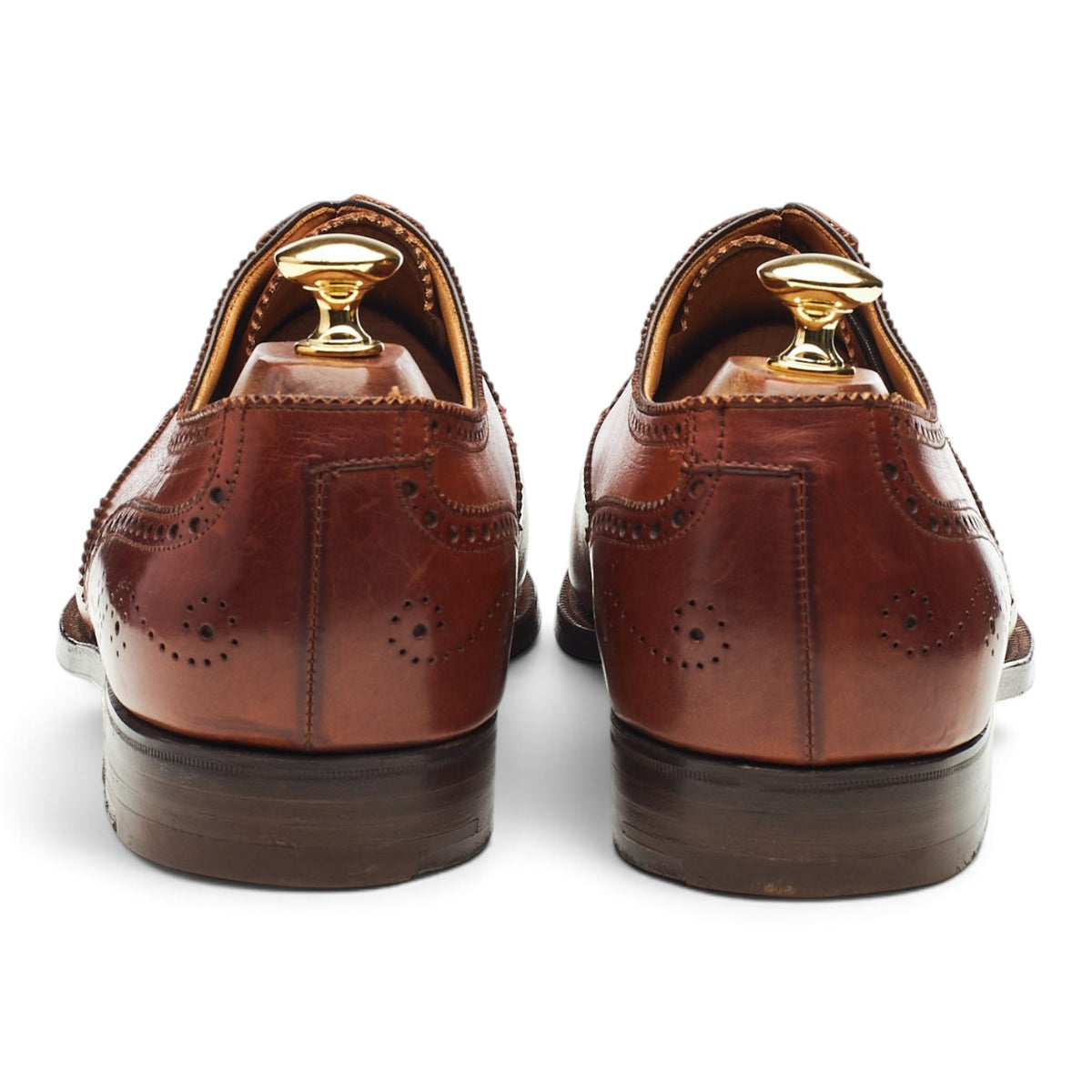 Gordon Scott 'Broker' Tan Brown Leather Oxford Brogues UK 9 FF