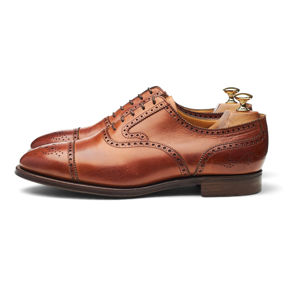 Gordon Scott 'Broker' Tan Brown Leather Oxford Brogues UK 9 FF