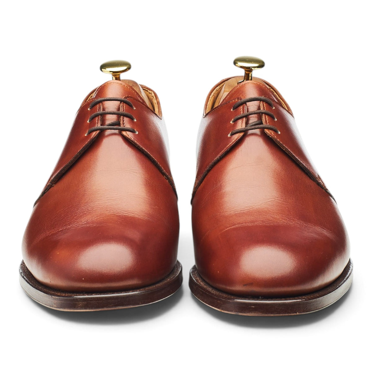 'Dartmouth' Tan Brown Leather Derby UK 8.5 E