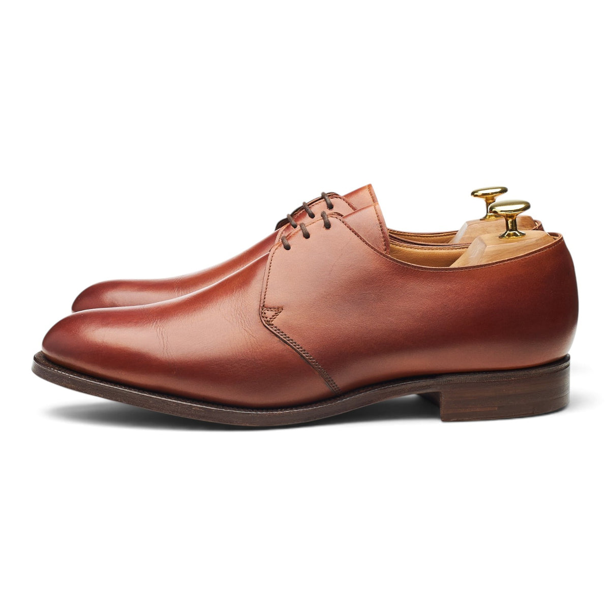 'Dartmouth' Tan Brown Leather Derby UK 8.5 E