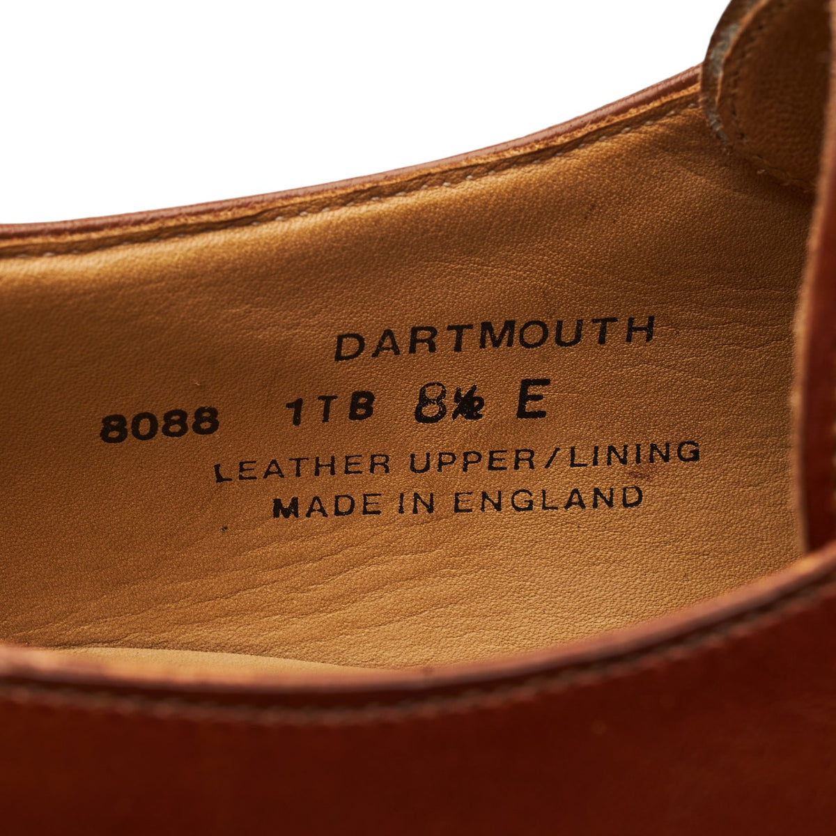 'Dartmouth' Tan Brown Leather Derby UK 8.5 E