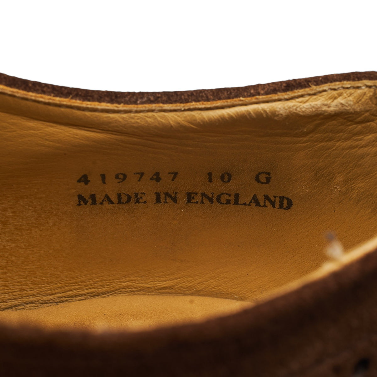 'Hampstead' Brown Suede Oxford Brogues UK 10 G