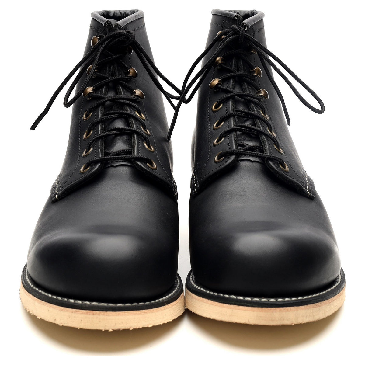 &#39;2951&#39; Black Leather Rover Boots UK 9.5 US 10.5