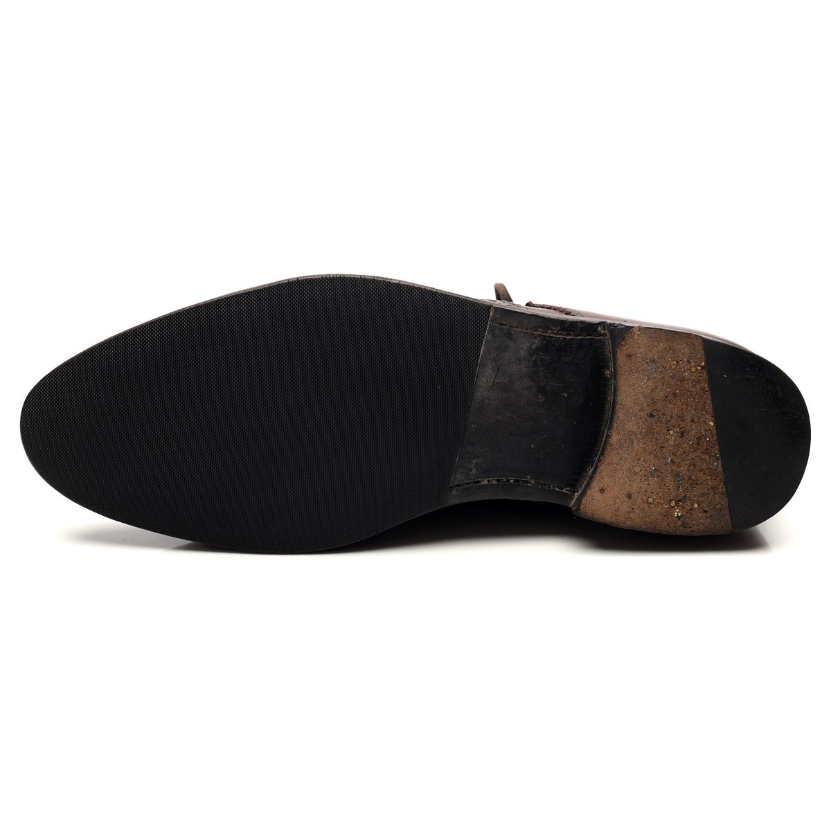 &#39;Holman&#39; Dark Brown Leather Brogue Boots UK 8.5 E