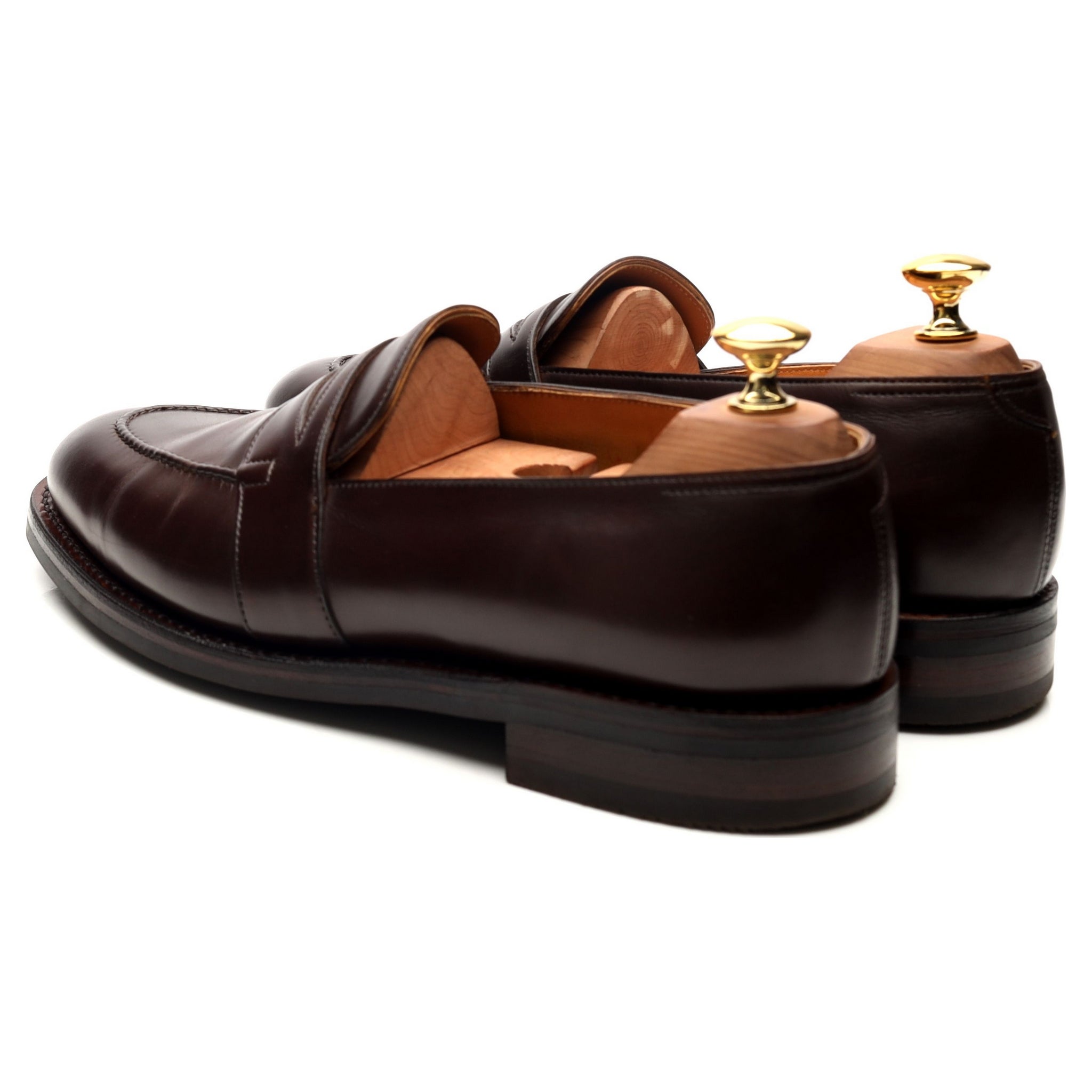 Fencote' Dark Brown Leather Loafers UK 6.5 E - Abbot's Shoes