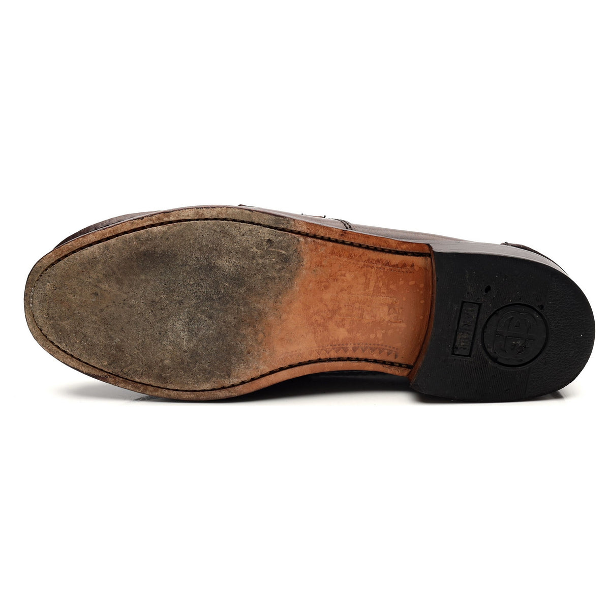 Leather hot sale sole loafers