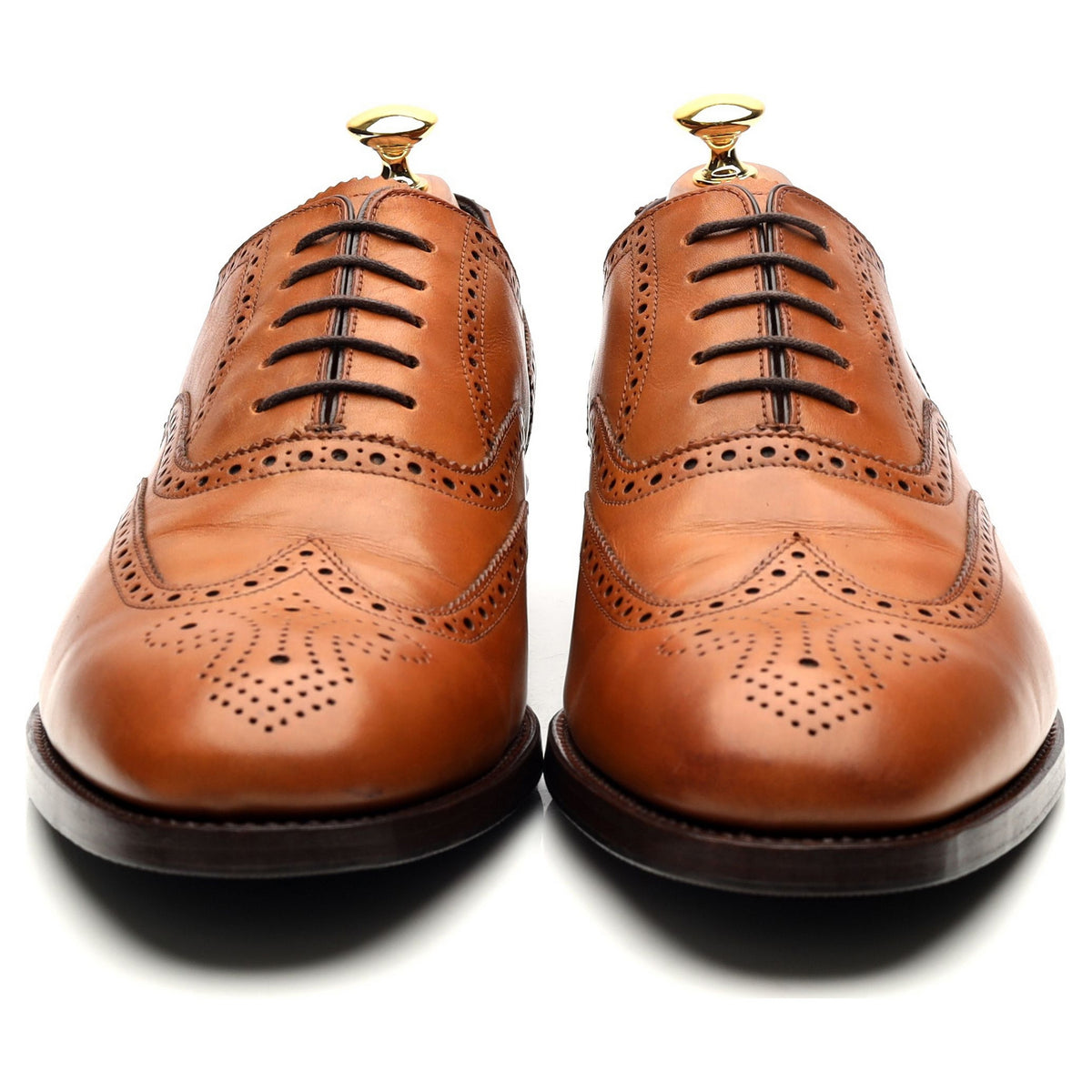 &#39;Richmond&#39; Tan Brown Leather Brogues UK 10 G