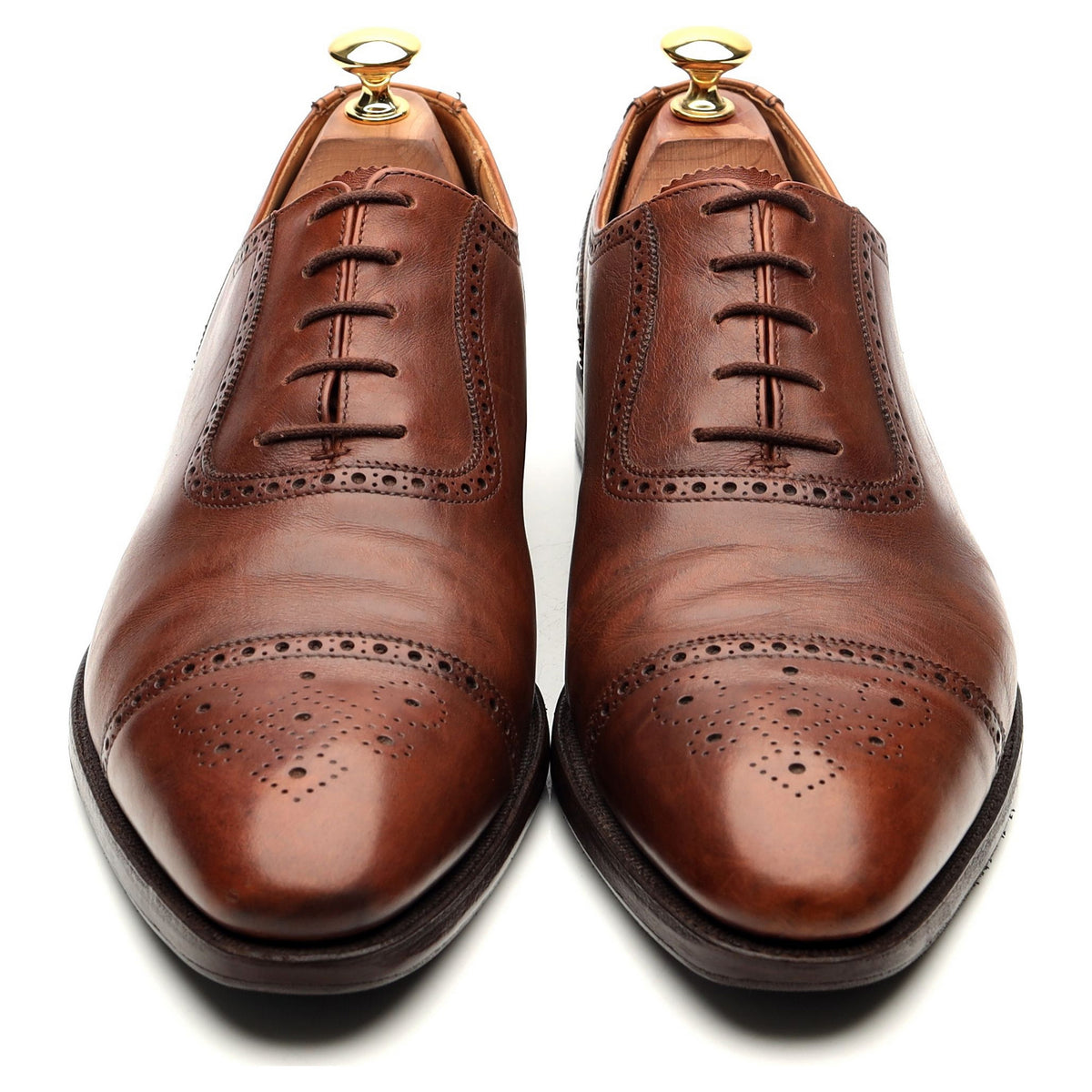 &#39;Maidwell&#39; Brown Leather Oxford UK 9 E