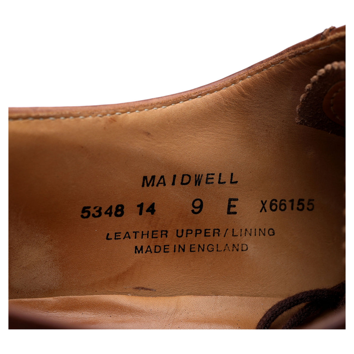 &#39;Maidwell&#39; Brown Leather Oxford UK 9 E