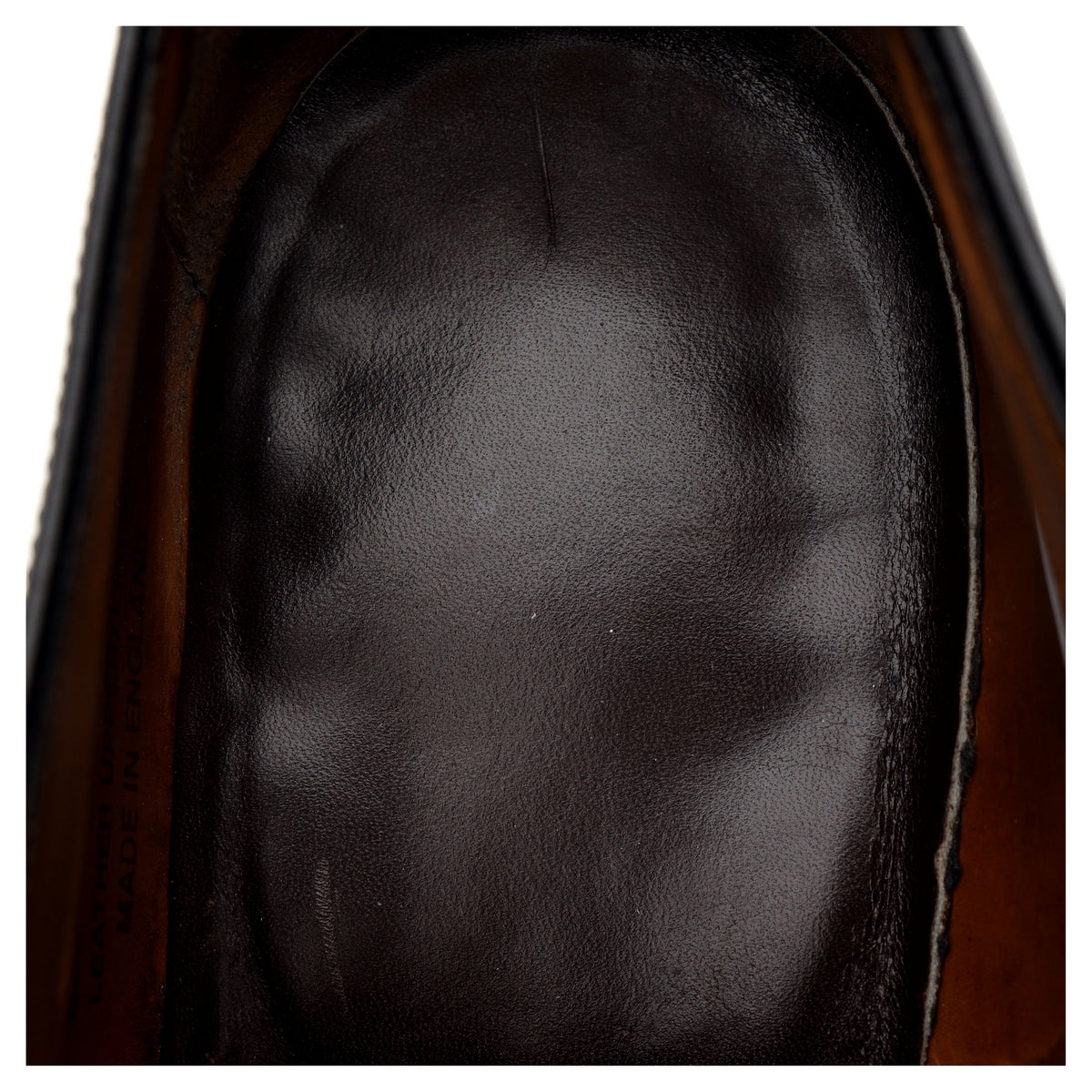 Black Leather Wholecut Oxford UK 10.5