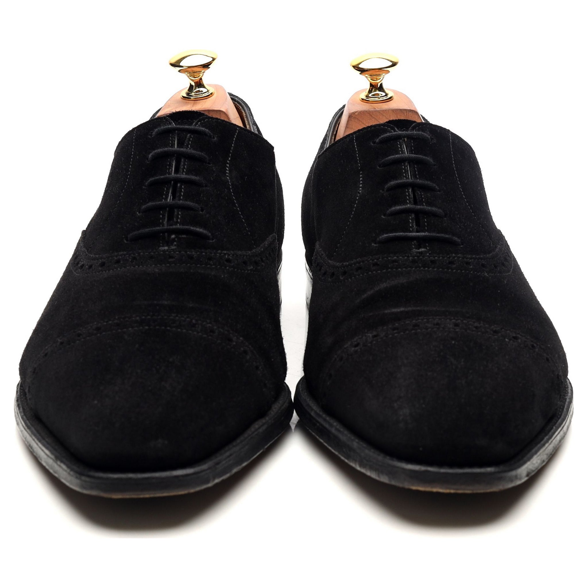 Avon' Black Suede Oxford UK 10 E - Abbot's Shoes