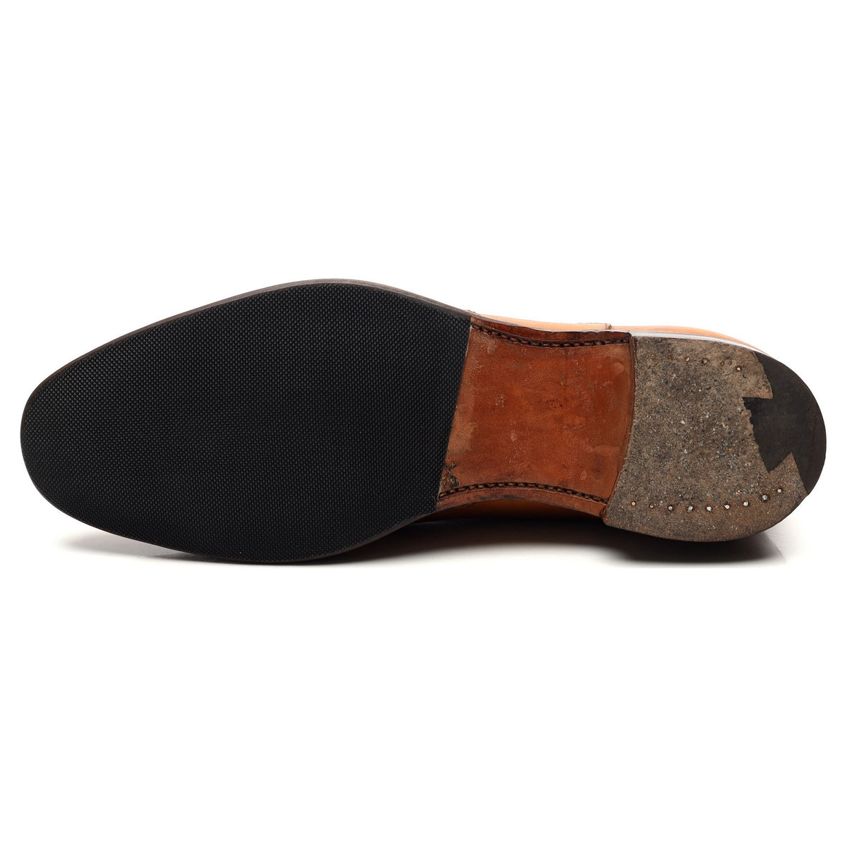 &#39;Albert ll&#39; Tan Brown Leather Boots UK 7 F