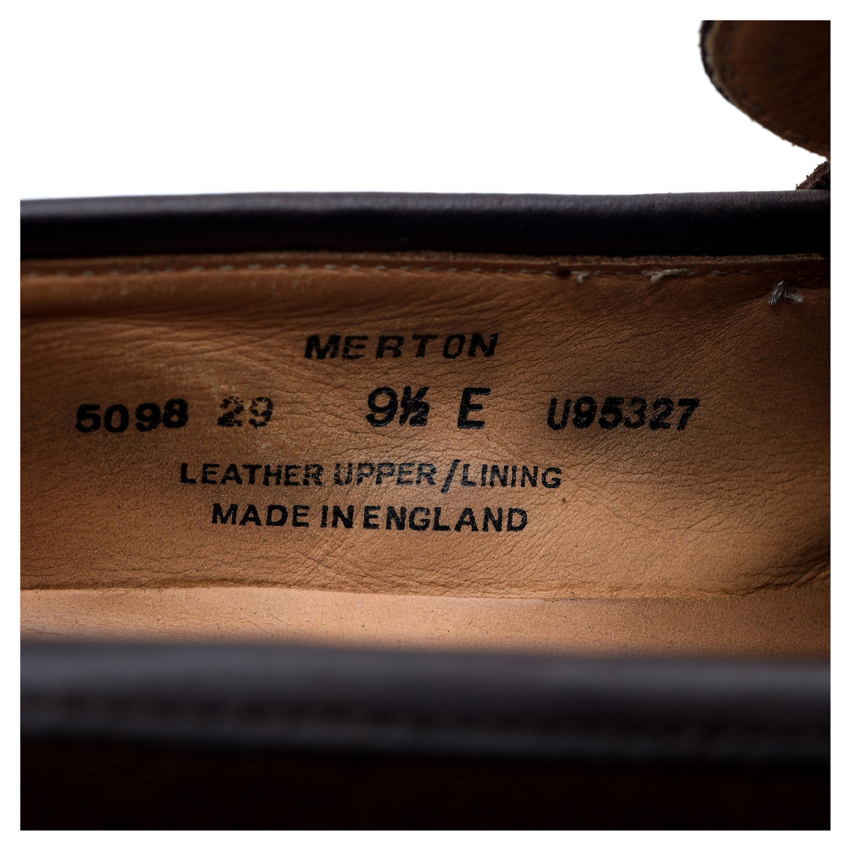 &#39;Merton&#39; Dark Brown Suede Loafers UK 9.5 E