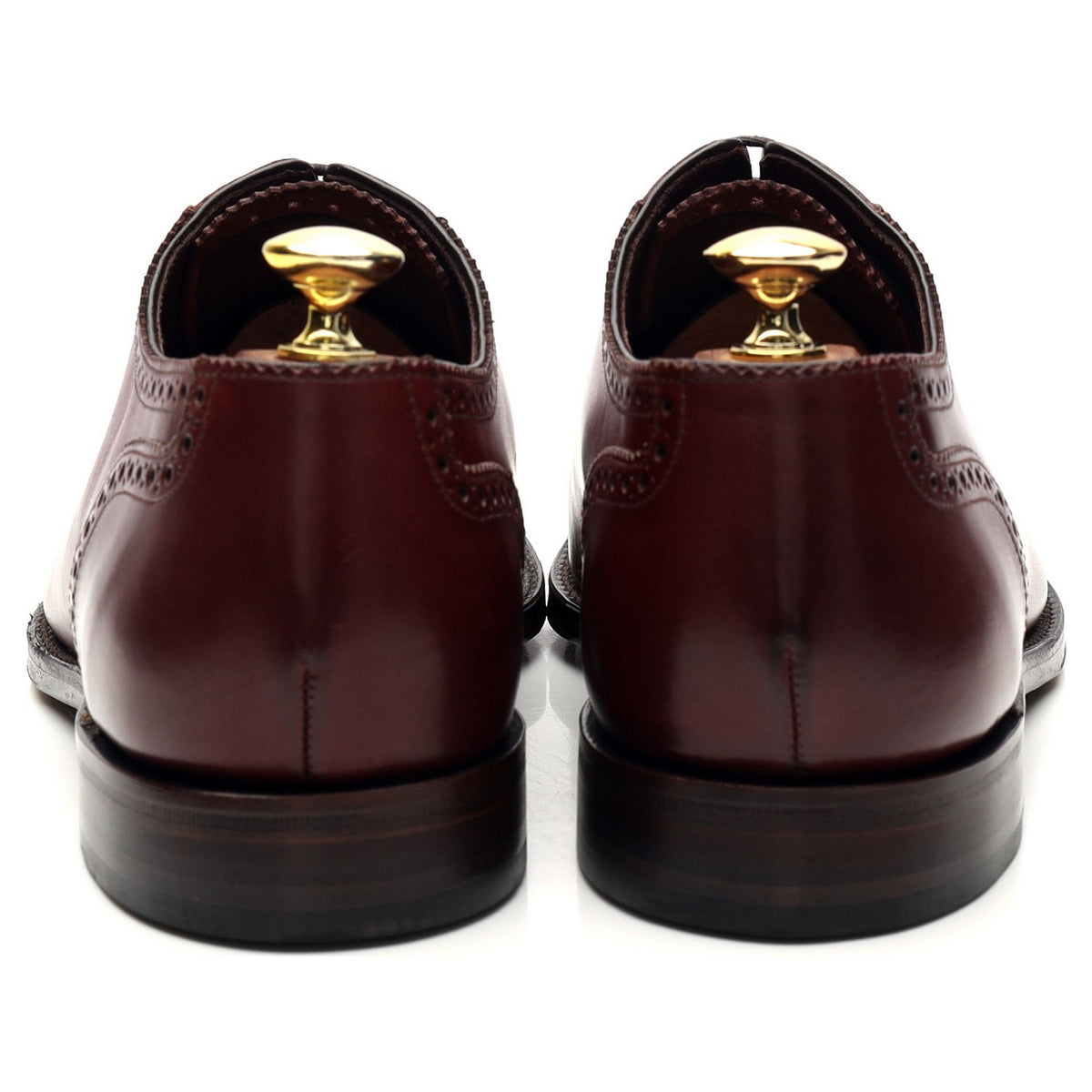 1880 &#39;Strand&#39; Burgundy Leather Oxford Brogues UK 8 F