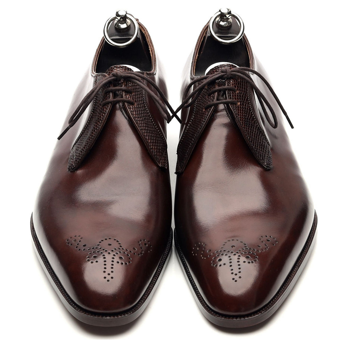 Bespoke Dark Brown Leather Derby UK 9.5 E / UK 10 D