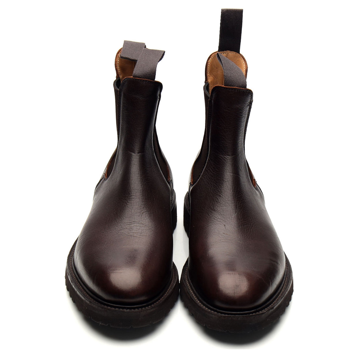 &#39;Gigio&#39; Dark Brown Kudu Leather Chelsea Boots UK 7