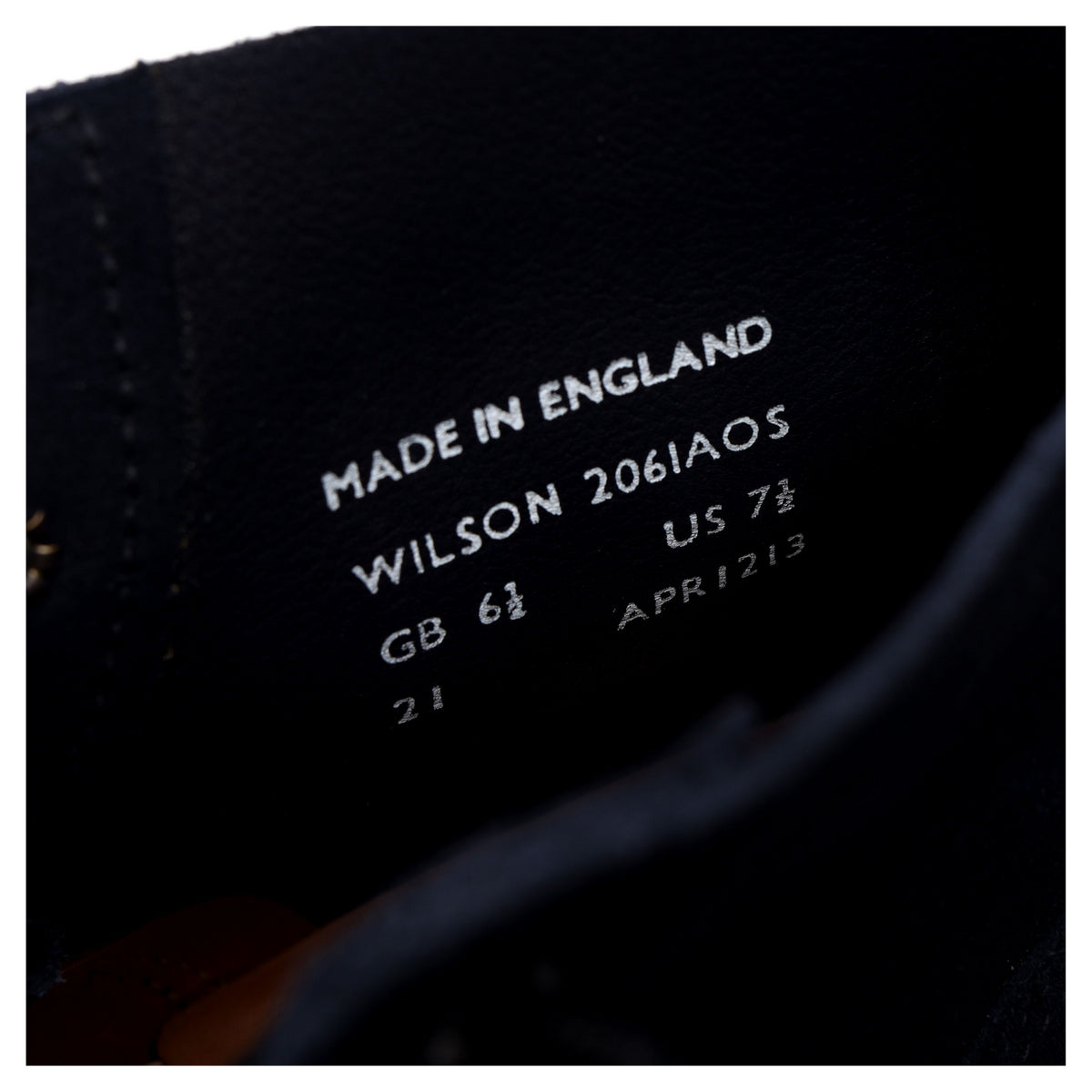 &#39;Wilson&#39; Navy Blue Suede Boots UK 6.5