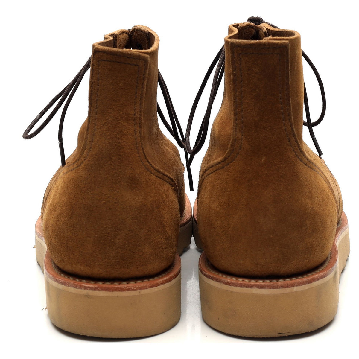 &#39;Wilson&#39; Brown Suede Apron Boots UK 6.5