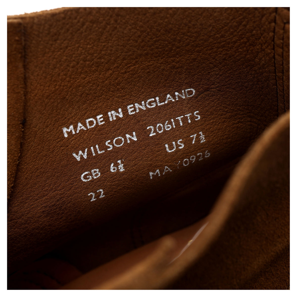 &#39;Wilson&#39; Brown Suede Apron Boots UK 6.5