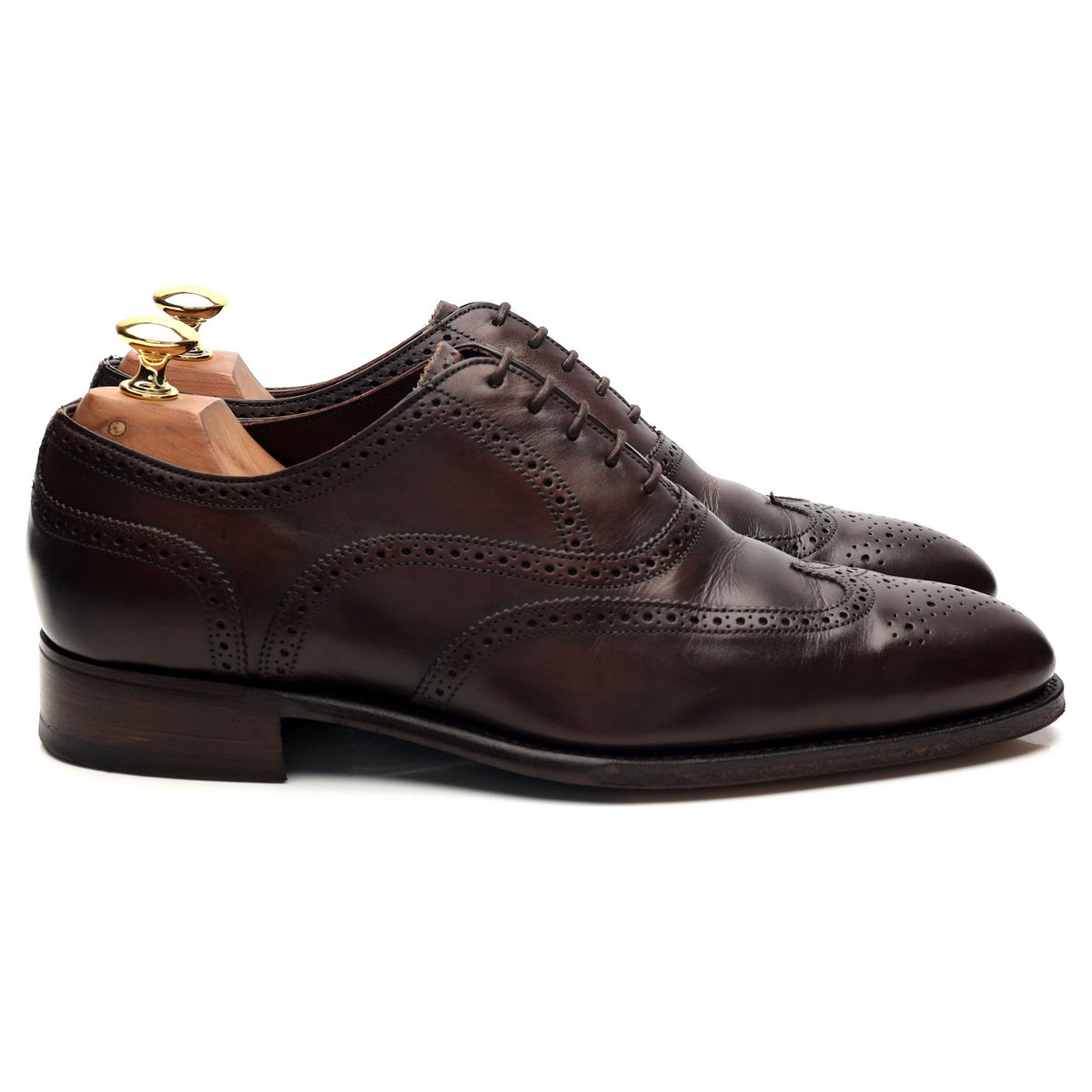 Imperial &#39;Sandringham&#39; Dark Brown Leather Oxford Brogues UK 7 F