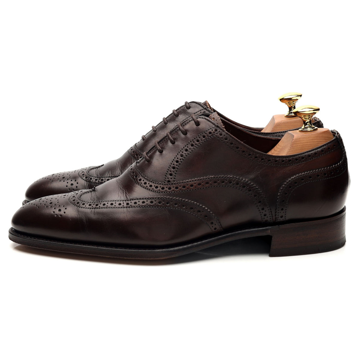 Imperial &#39;Sandringham&#39; Dark Brown Leather Oxford Brogues UK 7 F