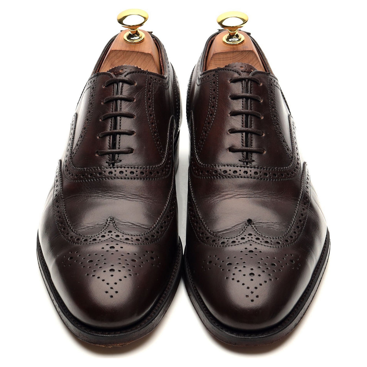 Imperial &#39;Sandringham&#39; Dark Brown Leather Oxford Brogues UK 7 F