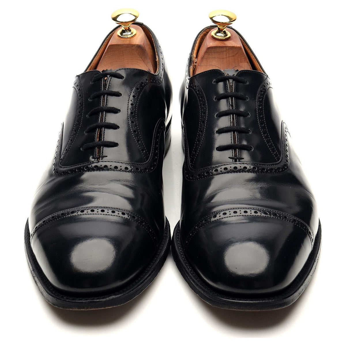 &#39;Legate&#39; Black Leather Oxford UK 9.5 G