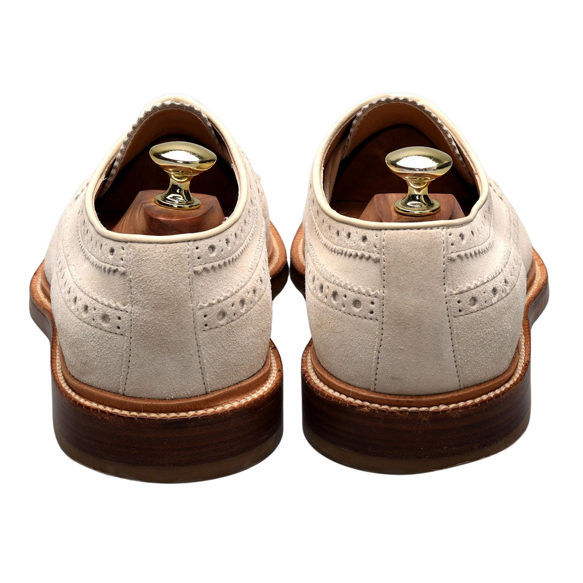 White Suede Derby Brogues UK 7 EU 41