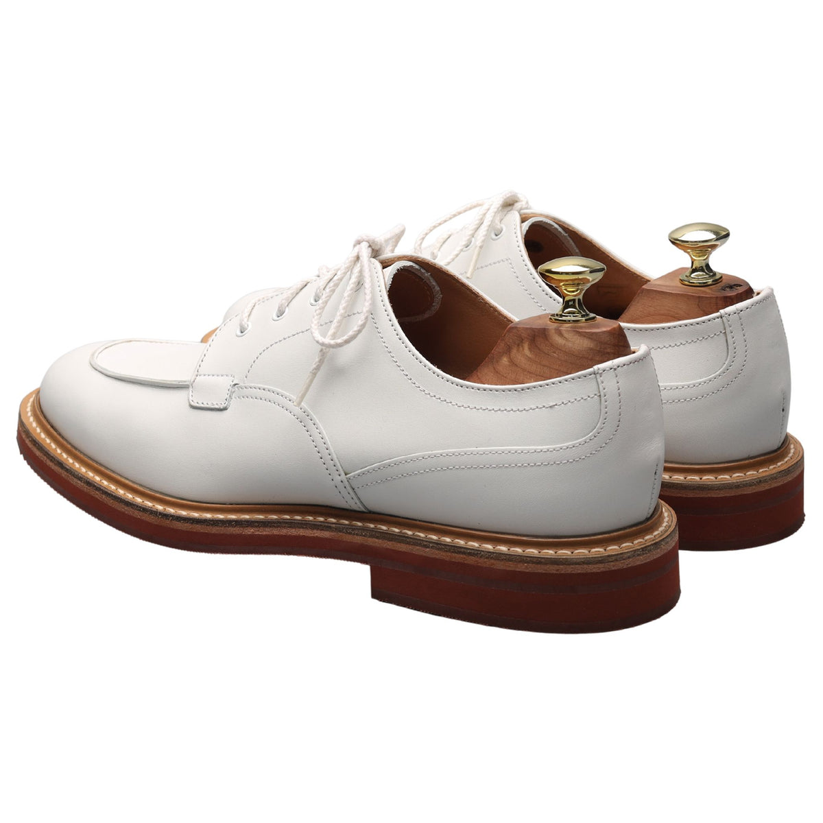 &#39;Octon&#39; White Leather Derby UK 7 F