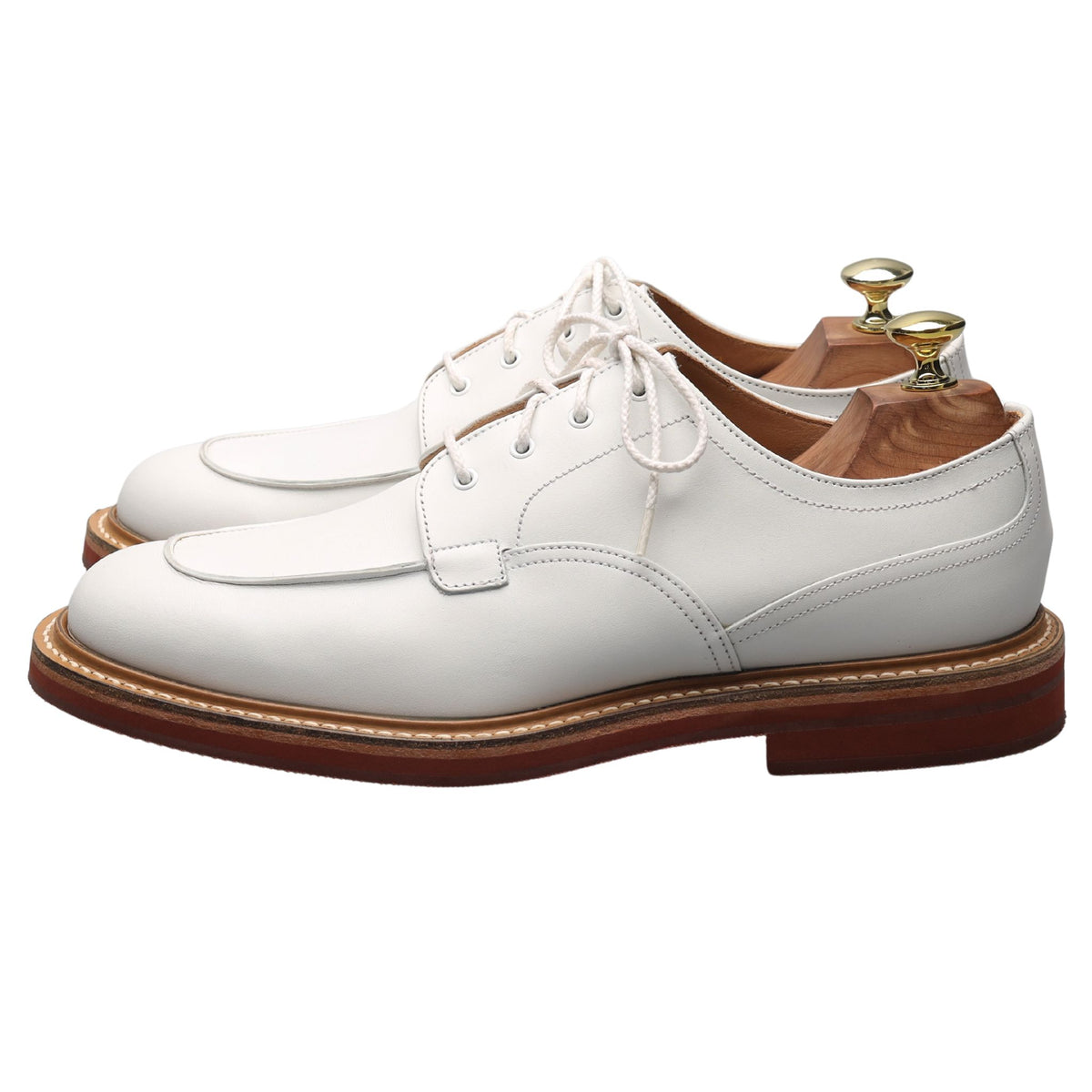 &#39;Octon&#39; White Leather Derby UK 7 F