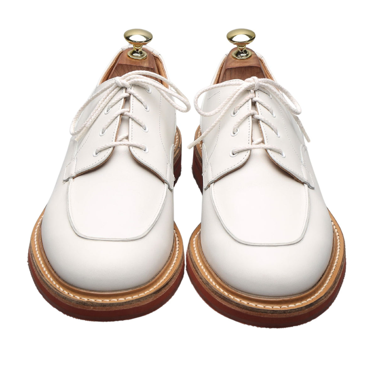 &#39;Octon&#39; White Leather Derby UK 7 F