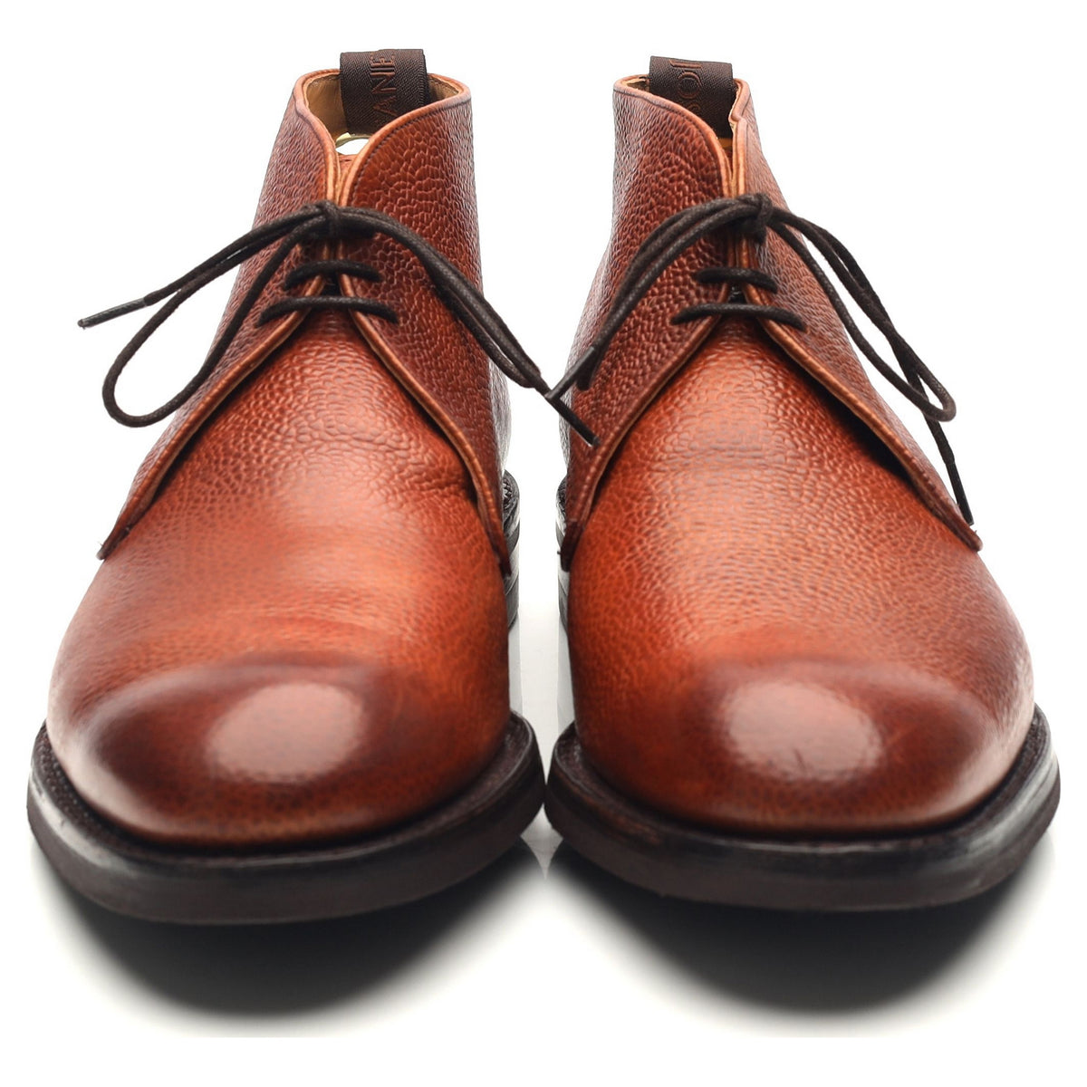 &#39;Jackie III&#39; Tan Brown Leather Chukka Boots UK 9 F
